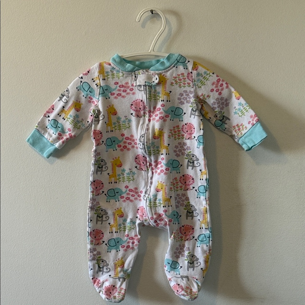 KOALABABY Safari Animal Print Sleeper, 0-3M